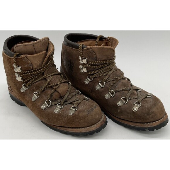 VTG Vasque 29396 K73 6230 Mountaineering Hiking Boots Brown Leather Sz 7N - Picture 5 of 13